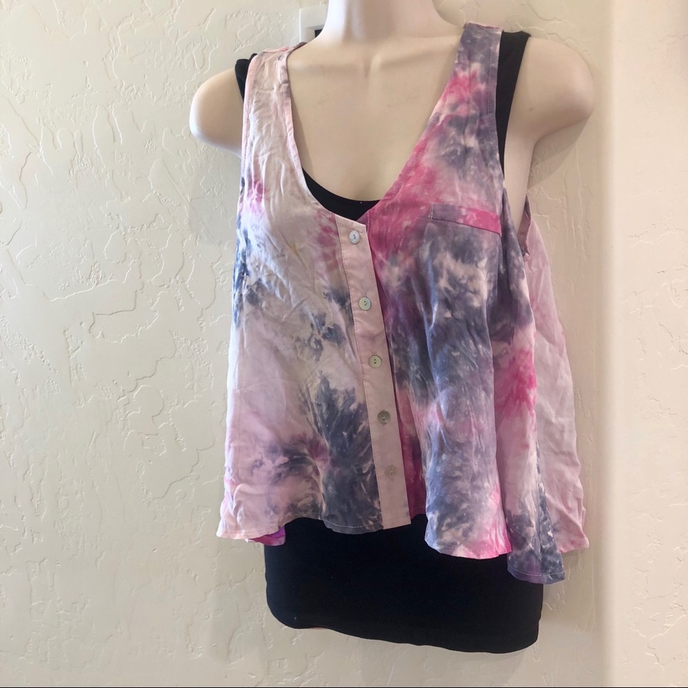 NWT Cotton Candy tie dye top
